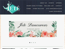 Tablet Screenshot of jetedancewear.net